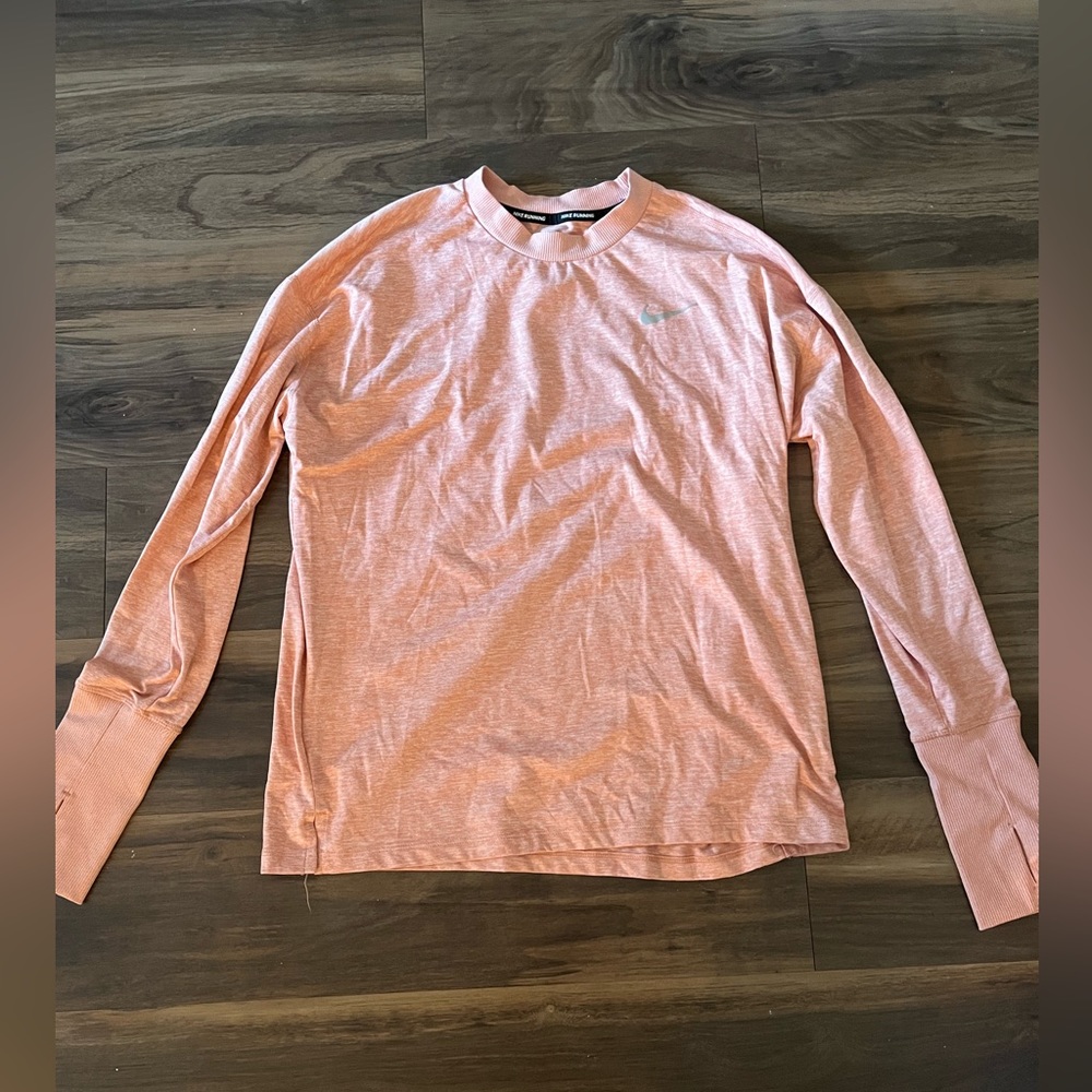 Pink Nike running, thermal top.